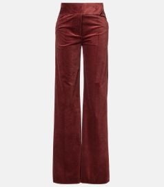 Twisted Structure corduroy flared pants in brown - Dorothee Schumacher at Mytheresa