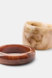 Two Pack Of Rigid Resin Bracelets at Zara