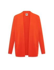 Two Pocket Malibu Cardigan in Poppy - Clearance at Anne Klein