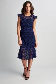 Two Tone Lace Dress at Elie Tahari