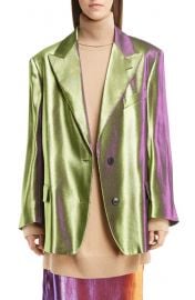 Two-Tone Lame Blazer by Dries Van Noten at Nordstrom