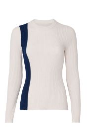 Two Tone Ribbed Pullover at Rent the Runway