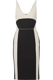 Two-Tone Wool Gabardine Dress by Narciso Rodriguez  at Net A Porter