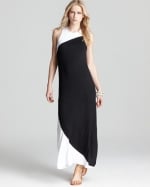 Two tone maxi dress by Aqua at Bloomingdales