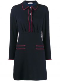 Two tone shirt dress at Farfetch