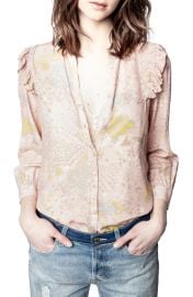 Tygg Print Glam Long Sleeve Blouse at Nordstrom