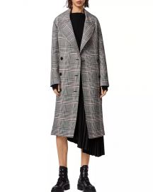 Tyla Check Trench Coat at Bloomingdales