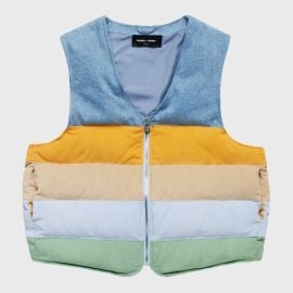 Tyson Corduroy Vest Blue HommeFemmeLA at Homme + Femme