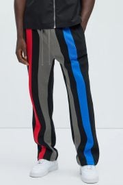 Tyson Multi Stripe Straight Sweatpants - Blackcombo Fashion Nova at Fashion Nova