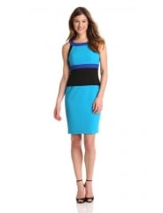 U-neck colorblock dress by Calvin Klein at Amazon