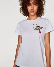 UFO Patch T-Shirt by Zara at Zara