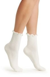 UGG(r) Karsyn Lettuce Edge Crew Socks at Nordstrom