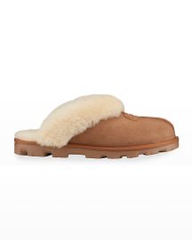 UGG Coquette Shearling Mule Slipper at Neiman Marcus