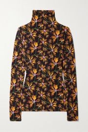 ULLA JOHNSON Aurelia floral-print stretch-jersey turtleneck top NET-A-PORTER at Net a Porter