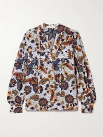 ULLA JOHNSON Florian printed silk blouse NET-A-PORTER at Net a Porter