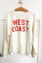 UNISEX RETROBRAND BLACK LABEL West Coast Sweatshirt in White at Garmentory