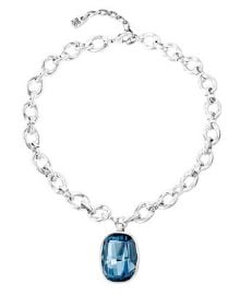 UNOde50 Sterling Silver and Blue Crystal Necklace - Macy39s at Macys