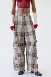 UO Alexandra Printed Wide-Leg Cargo Pant at Urban Outfitters