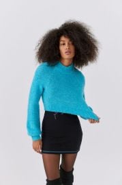 UO Avril Cropped Mock Neck Sweater at Urban Outfitters