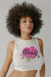 UO Baby Open-Back Tank Top at Urban Outfitters