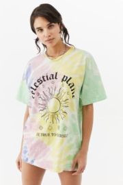 UO Celestial Tie-Dye Dad T-Shirt   UK at Urban Outfitters