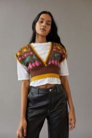 UO Cherry Sweater Vest at Urban Outfitters