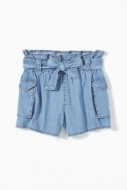 UO Fiona Denim Paperbag Short at Urban Outfitters