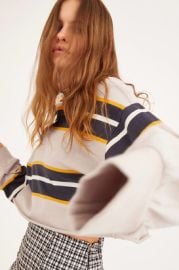 UO Jefferson Cropped Rugby Shirt at Urban Outfitters