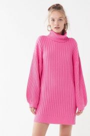 UO Jill Turtleneck Sweater Mini Dress at Urban Outfitters