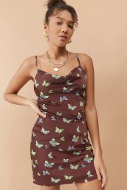 UO Mallory Cowl Neck Slip Dress at Urban Outfitters