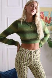 UO Ombre Reverse Cut-Out Crop Top at Urban Outfitters