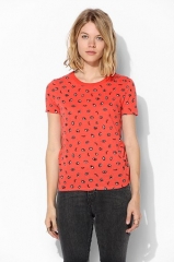 UO Printed Crew-Neck Tee at Urban Outfitters