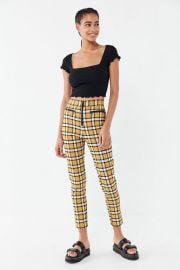 UO Susie High-Waisted Zip-Front Pants at Urban Outfitters