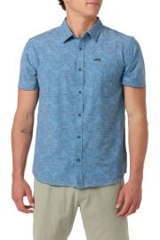 UPF Slub Standard Short Sleeve Performance Button-Up Shirt at Nordstrom