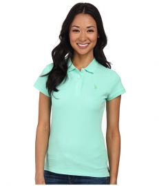 US POLO ASSN Solid Small Pony Polo Mint at 6pm