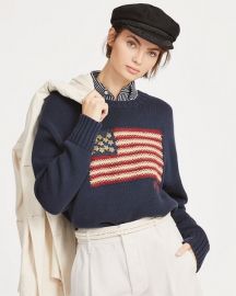 USA Flag Intarsia Knit Sweater by Ralph Lauren at Ralph Lauren