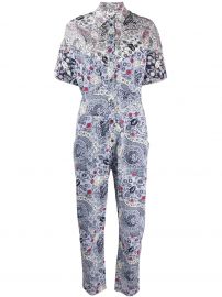 Udena print shirt jumpsuit at Farfetch