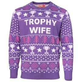 Ugly Christmas Sweater Trophy Wife Christmas Sweater at Walmart