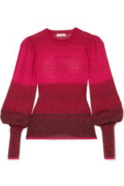 Ulla Johnson - Dax striped ribbed-knit sweater at Net A Porter