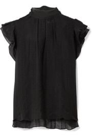 Ulla Johnson   Heddy embroidered silk-georgette top at Net A Porter