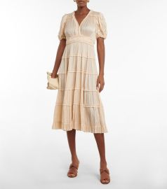 Ulla Johnson - Rose pliss midi dress at Mytheresa