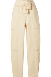 Ulla Johnson - Storm belted paneled high-rise tapered jeans at Net A Porter