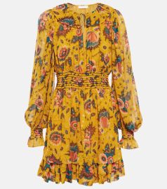 Ulla Johnson Adara floral silk chiffon minidress at Mytheresa