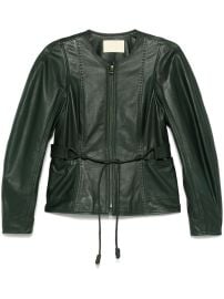 Ulla Johnson Aidan Jacket Green at Farfetch