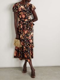 Ulla Johnson Amaia Dres in Hellebore at Net a Porter