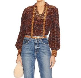 Ulla Johnson Aninda Blouse in Agate Shop Premium Outlets at Shop Simon