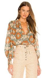 Ulla Johnson Anita Blouse In Nimbus at Revolve