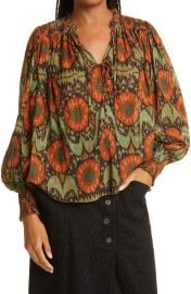 Ulla Johnson Anita Blouse in Nocturne at Nordstrom  at Nordstrom