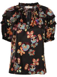 Ulla Johnson Annabella floral-print Silk Blouse - at Farfetch