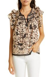 Ulla Johnson Asmara Chiffon Blouse at Nordstrom